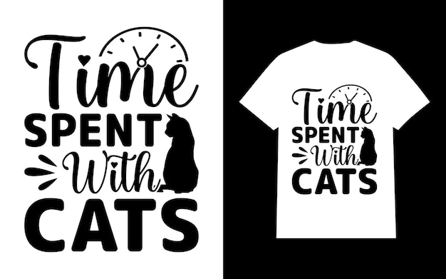 Temps Passé Avec Les Chats T-shirt Chat