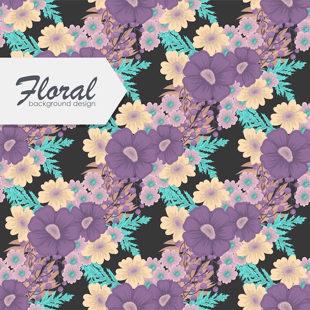 Tendance Motif Floral Sans Soudure En Illustration Vectorielle