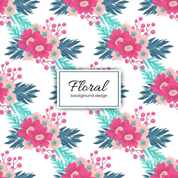 Tendance Motif Floral Sans Soudure En Illustration Vectorielle