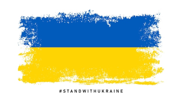 Tenez-vous Avec L'ukraine Bannière Campagne Stop War