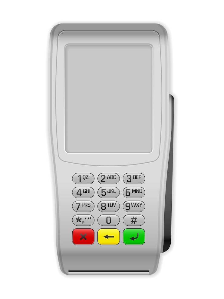 Vecteur terminal de paiement
