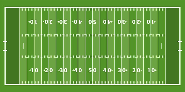 Vecteur terrain de football américain de vecteur