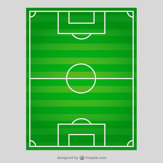 Terrain De Football En Vue De Dessus