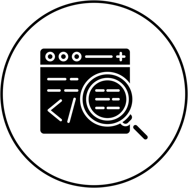 Test d'image vectorielle d'icône de code Peut être utilisé pour la programmation informatique