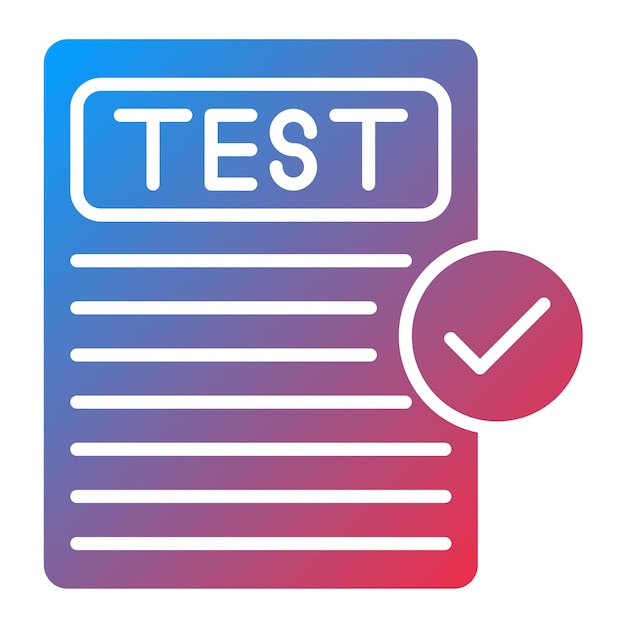 Test De L'image Vectorielle De L'icône Peut être Utilisé Pour La Rédaction