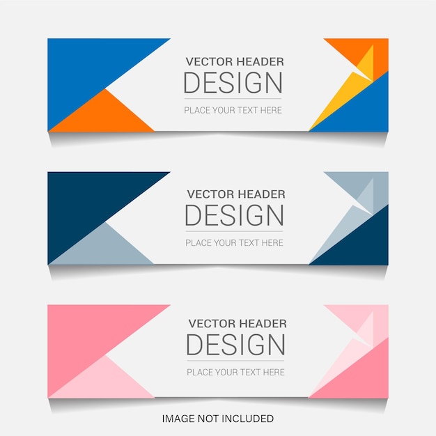 en-tête bannière moderne modèle web illustration vectorielle