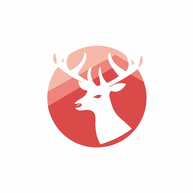 tête de cerf vector logo