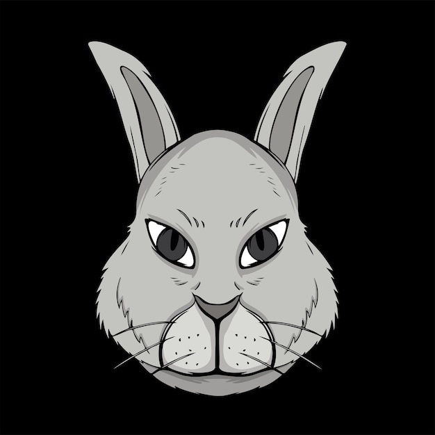 Tête De Lapin Pour La Conception De Tshirt