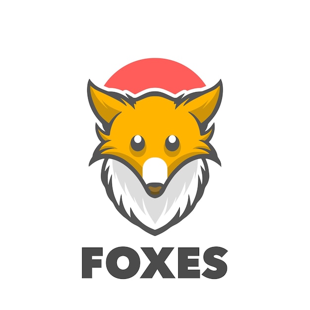 Une tête de renard avec le mot foxes dessus