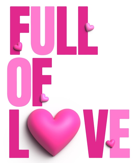 TEXT EFFECT_FULL OF LOVE (Texte qui est rempli d'amour)