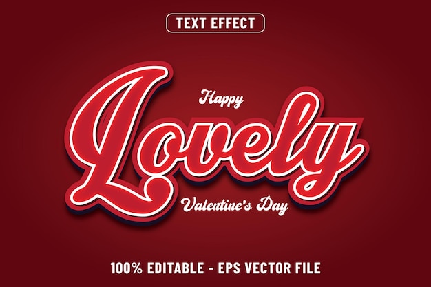 Texte 3d Effet De Texte Joyeux Saint Valentin