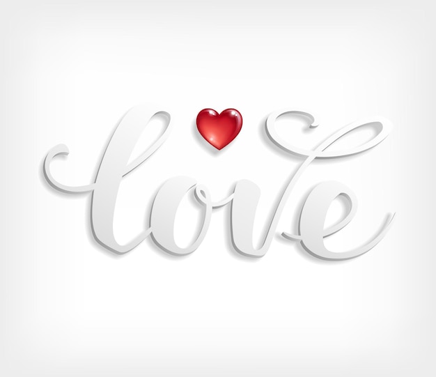 Texte d'amour Lettres calligraphiques