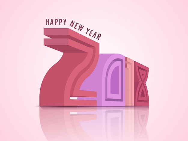 Texte coloré et créatif 2018 pour la célébration du Nouvel An