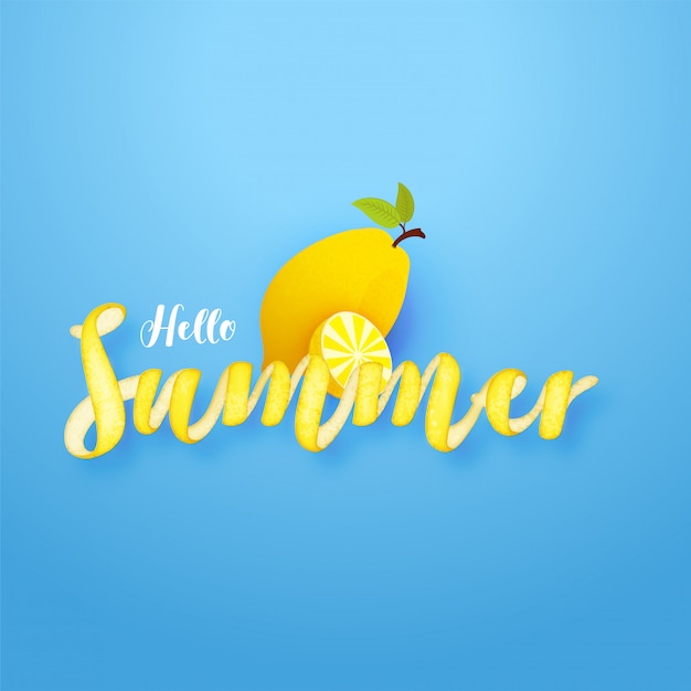 Texte Créatif De Hello Summer
