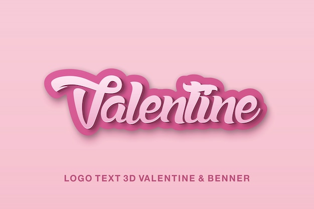 Texte du logo valentine &