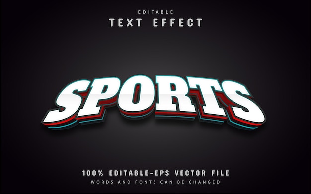 Vecteur texte esport, effet de texte 3d modifiable