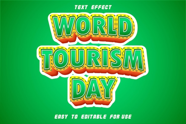 Texte Modifiable Effet Journee Mondiale Du Tourisme Vert