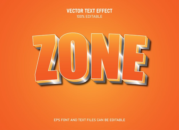 Texte orange effet de texte modifiable style tendance moderne