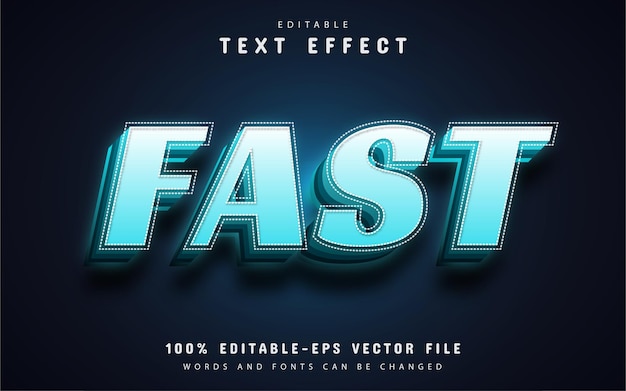 Texte rapide, effet de texte dégradé 3d