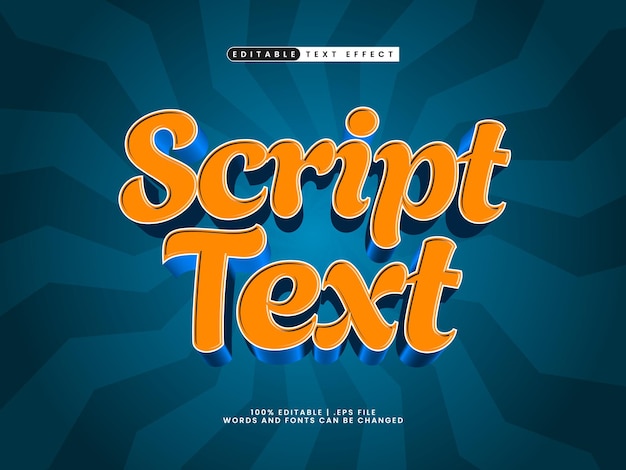 texte de script effet de texte modifiable dans les enfants et le style de texte de jeu
