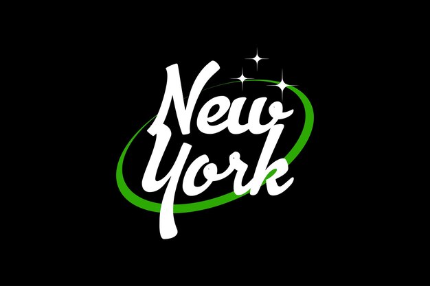 Texte De Typographie New York Vêtements Streetwear Design Fichiers Vectoriels