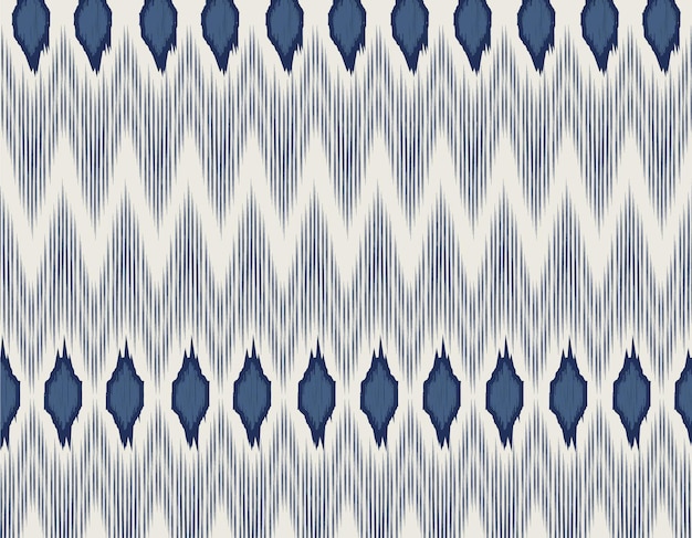 Textil géométrique Ikat Motif sans couture par des motifs d'ikat tribaux Motif d'artisanat ethnique vecteur abstrait tissu Ikat design de style de tissage traditionnel pour tissu d'oreiller vêtements rideau de tapis
