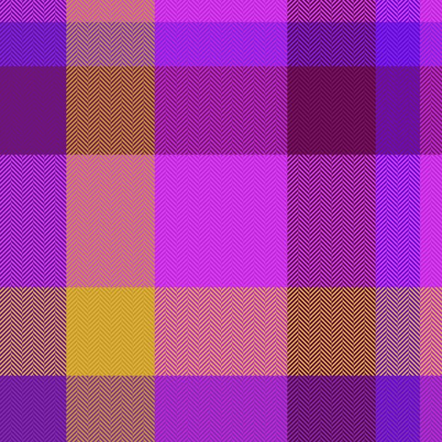 Textile plaid sans couture Texture fond tartan tissu motif vecteur vérifier