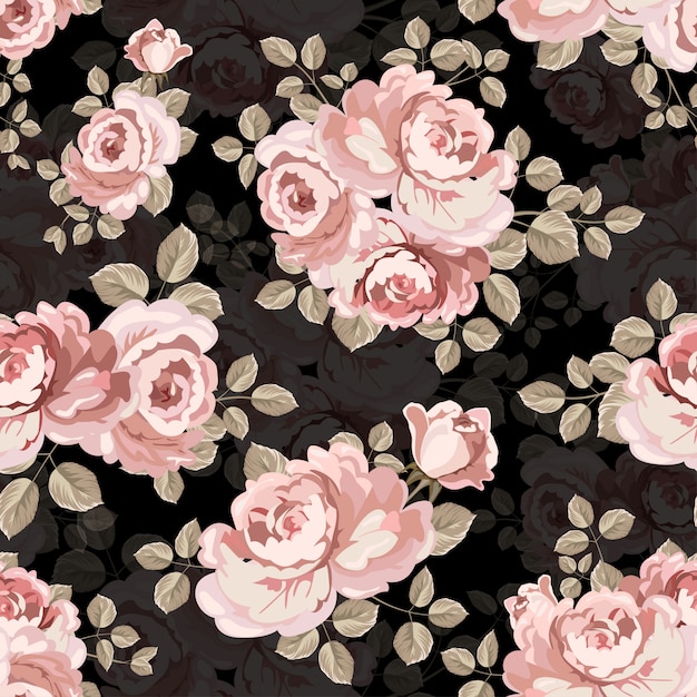 Le textile rose sans couture rose vintage.