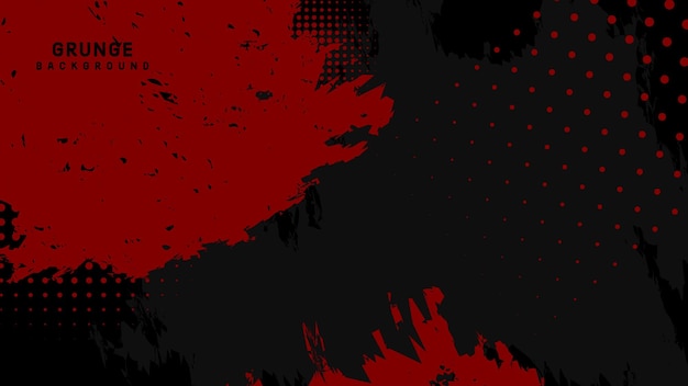 Texture Abstraite Grunge Rouge Avec Effet De Demi-teintes Sur Fond Sombre