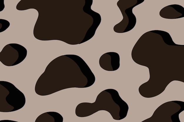 Texture abstraite de la peau de vache ou motif d'impression de vache vectoriel conception de motif répété