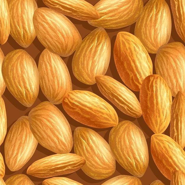 Texture d'amandes réaliste