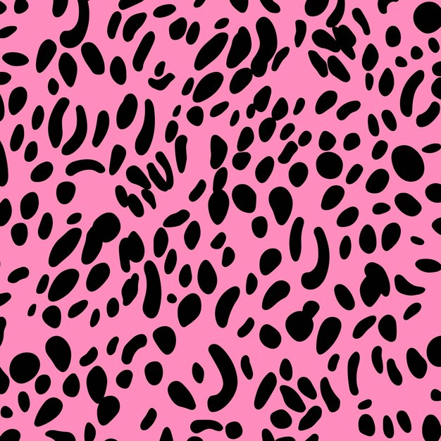 Texture animale du léopard Pattern vectoriel sans couture Illustration du modèle vectoriel de la peau de léopard