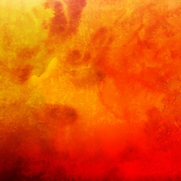 Une texture d'aquarelle incroyable rouge et jaune