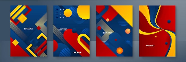 Texture d'arrière-plan de motif géométrique fluide dégradé abstrait à la mode pour la conception de la couverture de l'affiche Modèle de bannière de dégradé de couleur minimal Forme d'onde vectorielle moderne pour la brochure et le modèle de médias sociaux