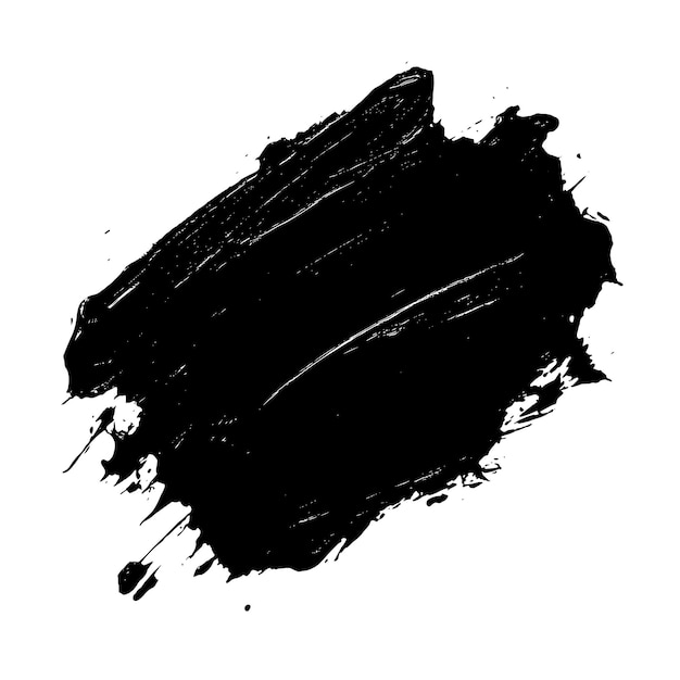 Texture de coup de pinceau noir audacieux avec des bords rugueux