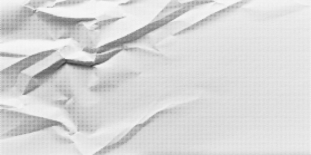 Texture Demi-teinte Avec Fond Effet Rétro Papier Froissé Avec Points Et Collage Vectoriel De Bruit