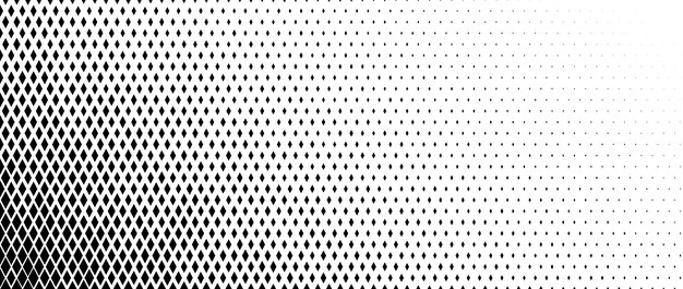 Texture de demi-tone d'angle de gradient de rhombus forme de diamant motif de décoloration de points géométrique abstrait
