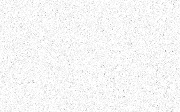 Texture de demi-tone granuleuse blanche en détresse Couvrement de poussière texturé Particules de bruit de grain Effets de motifs sans couture noirs et blancs et fond noir rouillé Illustration vectorielle