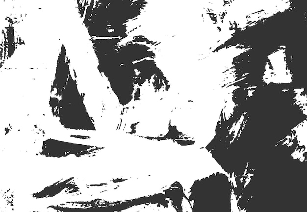 La texture du pinceau grunge est blanche et noire.