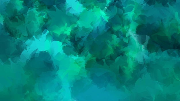 Texture de fond abstrait aquarelle en coups de pinceau bleu turquoise et vert clair