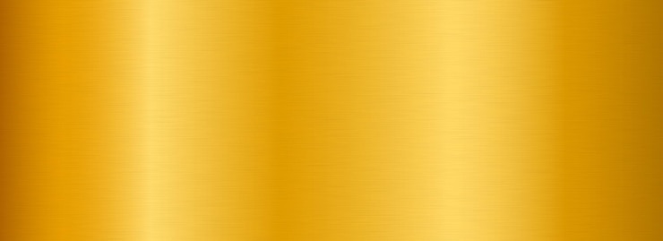 Vecteur texture de gradient métallique doré arrière-plan en feuille de métal doré large feuille jaune brillant pour l'étiquette pla