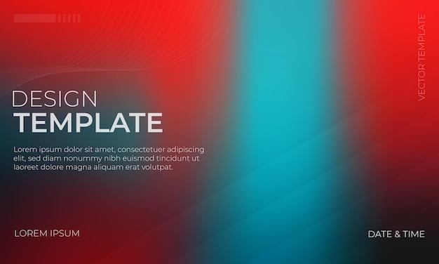 Texture granuleuse de gradient vectoriel abstrait dans les couleurs rouge noir et cyan