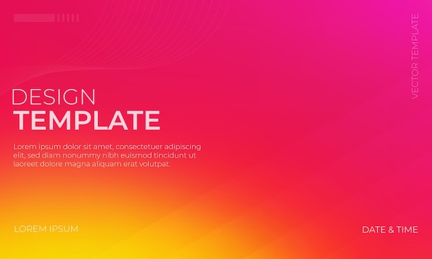 Texture granuleuse vectorielle vibrante avec gradient magenta jaune rouge