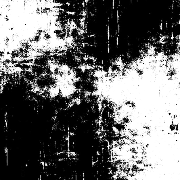 Texture de grunge en détresse Bruit de petites particules de débris et de poussière rayures en noir et blanc
