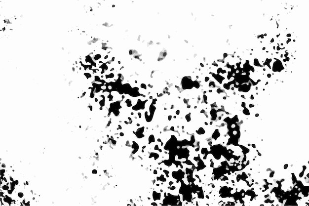 Vecteur texture grunge noire et blanche cercles de bulles texture éclaboussée fond transparent art abstrait