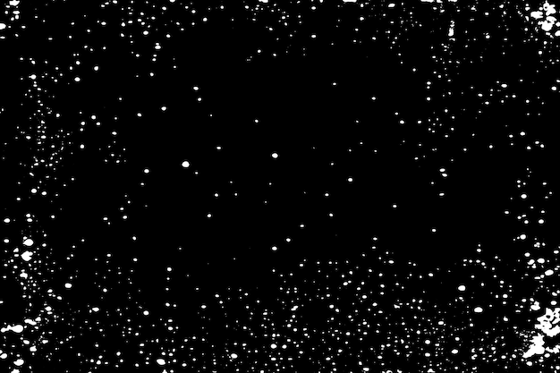 Texture grunge noire avec de lourds bords en détresse illustration vectorielle texture grunge noir sur blanc