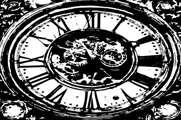 Vecteur texture de l'horloge