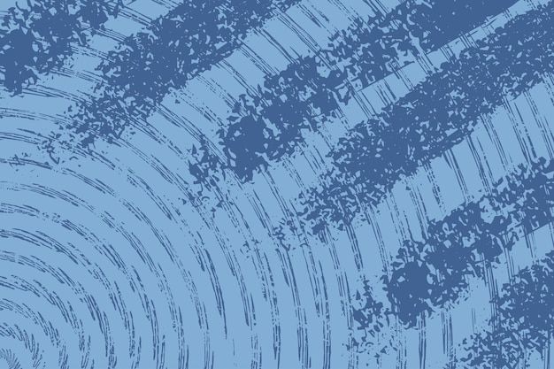 Vecteur texture de ligne de bande ronde de couleur pastel bleu avec fond détaillé grunge en détresse