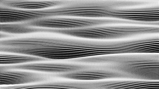 Vecteur texture lisse d'onde ponctuelle fond de point abstrait fond de cyberespace technologique