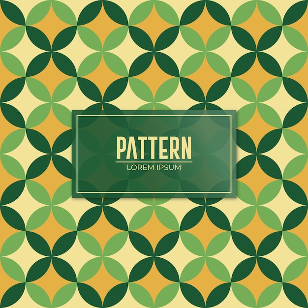 Texture de motif de cercle vert géométrique sans couture vectoriel